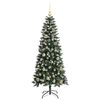 vidaXL Artificial Christmas Tree with 150 LEDs with Stand Green 150 cm