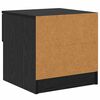 vidaXL Bed Cabinet 2 pcs Black Oak 40 x 39 x 40cm Engineered Wood