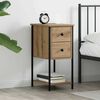 vidaXL Bedside Cabinet Artisan oak 32 x 42 x 70 cm Engineered wood