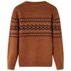 Kids' Sweater Knitted Cognac 128