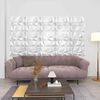 vidaXL Wall Panels 24 pcs Diamond White 50 x 50 cm XPS Foam