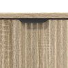 vidaXL Bathroom Sink Cabinet with Door Sonoma Oak 60.5 x 33.5 x 61 cm