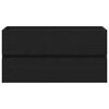 vidaXL Bathroom Sink Cabinet with Drawer Black Oak 90 x 38.5 x 45 cm