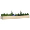 vidaXL Planter Ivory 480 x 100 x 45 cm Galvanised Steel
