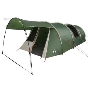 vidaXL Tunnel Tent 4-Person 4-Person Green and White