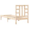 vidaXL Bed Frame without Mattress 75x190 cm Small Single Solid Wood