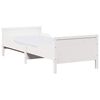 vidaXL Bed Frame with Mattress White 80 x 200 cm Solid Pine Wood