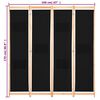 vidaXL 4-Panel Room Divider Black 160x170x4 cm Fabric