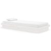 vidaXL Bed Frame without Mattress White Solid Wood 90x200 cm