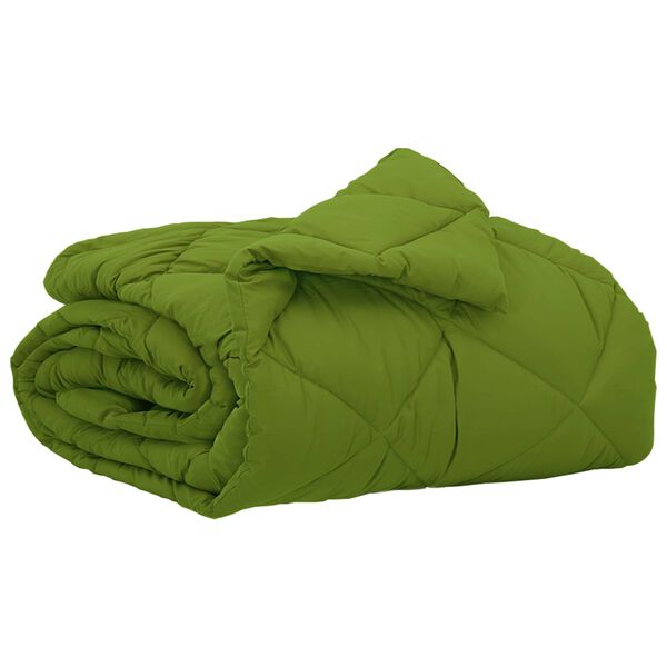 vidaXL Summer Duvet Green 200 x 155 cm Microfiber
