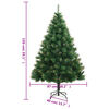 vidaXL Artificial Hinged Christmas Tree with Stand 150 cm