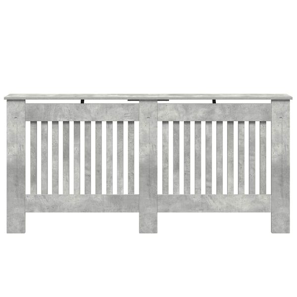 vidaXL Radiator Cover Concrete Grey 172 x 19 x 81.5 cm Engineered Wood