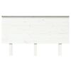 vidaXL Bed Headboard White 139x6x82.5 cm Solid Wood Pine