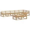vidaXL Outdoor Sofa Set 8 pcs White Solid Acacia Wood