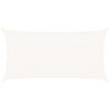 vidaXL Sunshade Sail 160 g/m&sup2; White 2.5x5 m HDPE