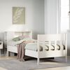 vidaXL Bookcase Bed without Mattress White 100x200cm Solid Wood Pine