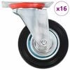 vidaXL 16 pcs Swivel Casters 100 mm