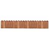 vidaXL Border Roll Brown 120 cm Impregnated Pinewood