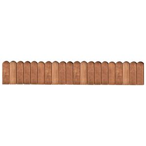 vidaXL Border Roll Brown 120 cm Impregnated Pinewood
