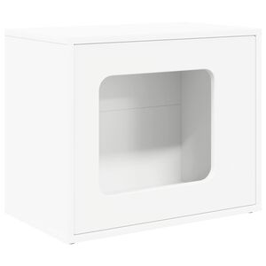 vidaXL Cat House White 51 x 30 x 42 cm Engineered Wood