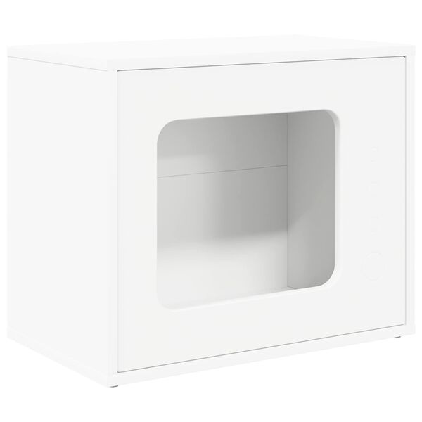 vidaXL Cat House White 51 x 30 x 42 cm Engineered Wood