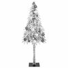 vidaXL Christmas Tree with 150 LEDs White 120 cm PE and Steel