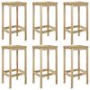 vidaXL 7 Piece Garden Bar Set Impregnated Pinewood