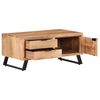 vidaXL Coffee Table 90x50x40 cm Solid Acacia Wood with Live Edges
