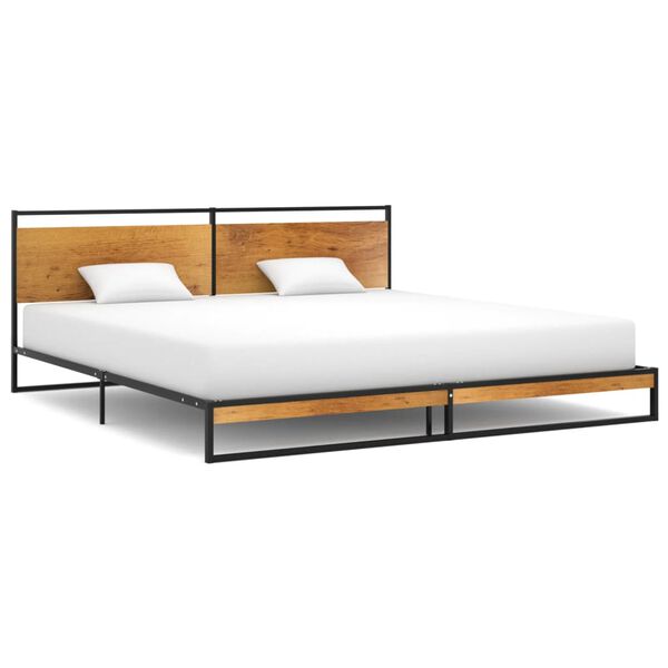vidaXL Bed Frame without Mattress Metal 200x200 cm