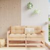 vidaXL Garden Chairs with Cushions 2 pcs Solid Wood Pine