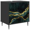 vidaXL Bathroom Cabinet WIJHE Black Oak 60 x 40 x 61 cm