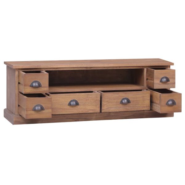 vidaXL TV Cabinet 120x30x40 cm Solid Teak Wood