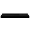 vidaXL Floating Wall Shelves 2 pcs High Gloss Black 60x23.5x3.8 cm MDF