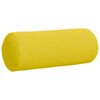 vidaXL Bolster Pillows 2 pcs Light Yellow &Oslash; 15 x 40 cm Fabric