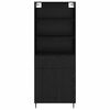 vidaXL Highboard with Drawer Black Oak 69.5 x 34 x 180 cm