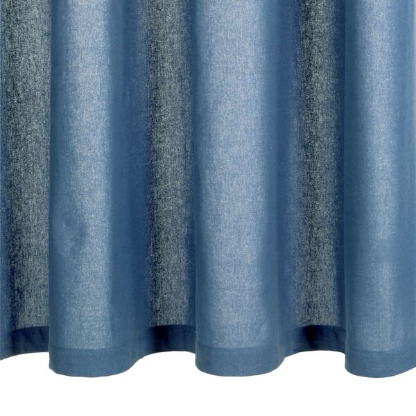 vidaXL Curtains with Metal Rings 2 pcs Cotton 140x245 cm Blue
