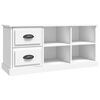 vidaXL TV Cabinet White 102x35.5x47.5 cm Engineered Wood