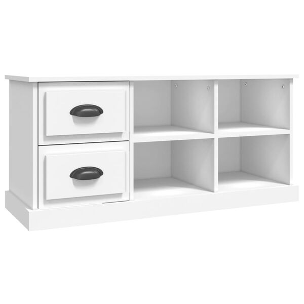 vidaXL TV Cabinet White 102x35.5x47.5 cm Engineered Wood