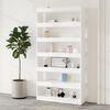 vidaXL Book Cabinet/Room Divider White 100x30x198 cm Engineered wood