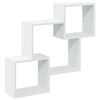 vidaXL Wall Cabinet 78x18x71 cm White Engineered Wood