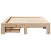 vidaXL Bed Frame without Mattress 120x190 cm Small Double Solid Wood Pine