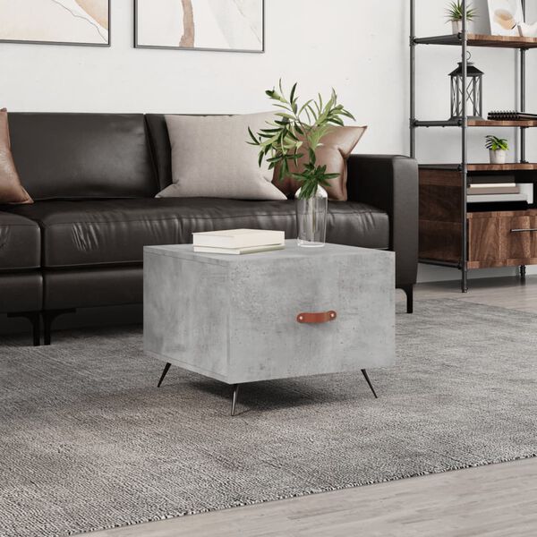vidaXL Coffee Table Concrete Grey 50x50x40 cm Engineered Wood