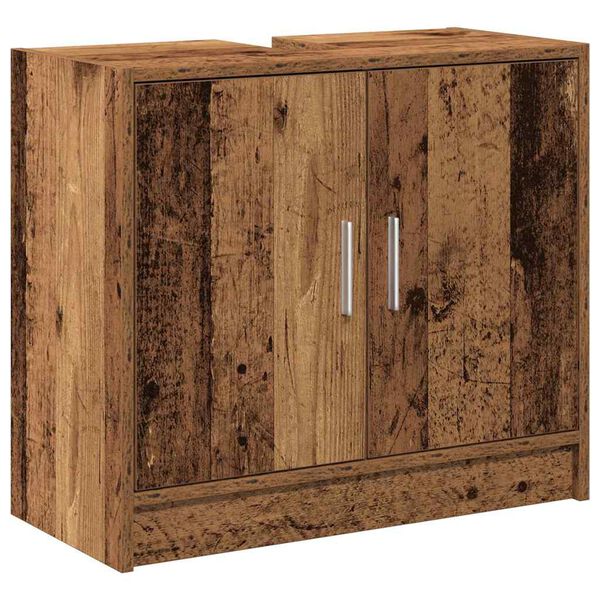 vidaXL Bathroom Cabinet Old Wood 63 x 29 x 55 cm Engineered wood
