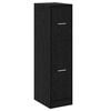vidaXL Apothecary Cabinet Black oak 30 x 41 x 118 cm Engineered wood