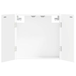 vidaXL Dartboard Cabinet ALKMAAR High Gloss White Engineered Wood