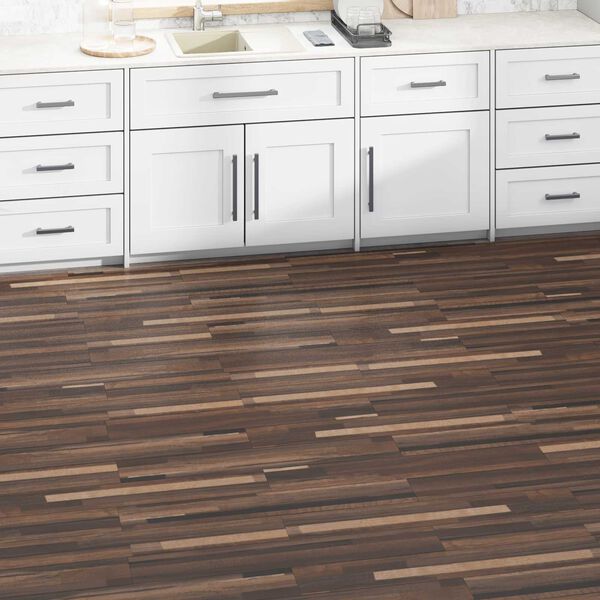 vidaXL Flooring Planks 36 pcs Striped Brown 5.02 m&sup2; PVC