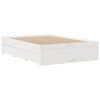 vidaXL Bookcase Bed without Mattress White 160x200 cm Solid Wood Pine