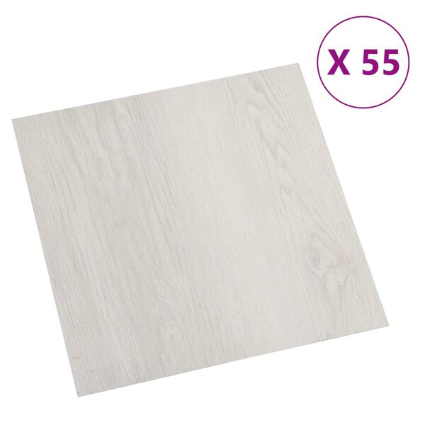 vidaXL Self-adhesive Flooring Planks 55 pcs PVC 5.11 m² Beige