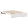vidaXL Bookcase Bed without Mattress White 120x200cm Solid Wood Pine