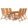 vidaXL 9 Piece Garden Dining Set Solid Wood Acacia